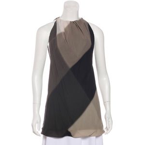 Rick Owens 100% silk ombré blouse Sz 6 42 Italy
